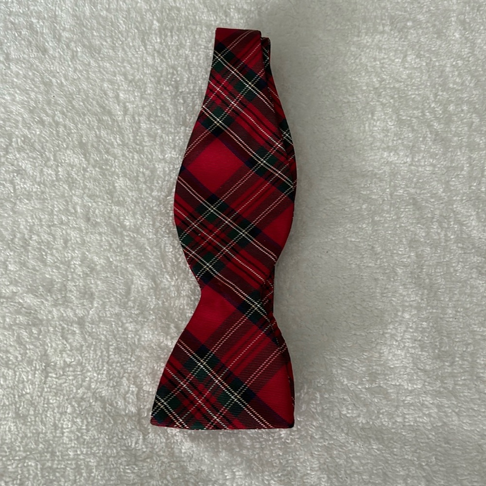 J. Crew Red Plaid Men’s Bow Tie
